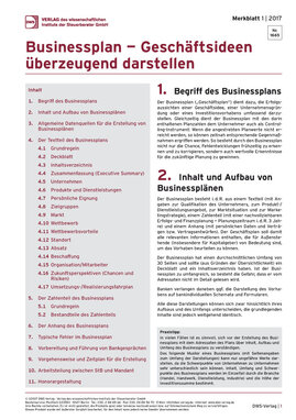 Cover der Leseprobe "Businessplan – Geschäftsideen überzeugend darstellen" von DWS-Medien.