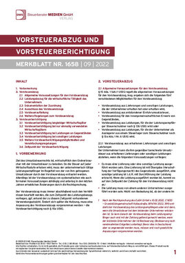 Cover der Leseprobe "Vorsteuerabzug und Vorsteuerberichtigung" von DWS-Medien.